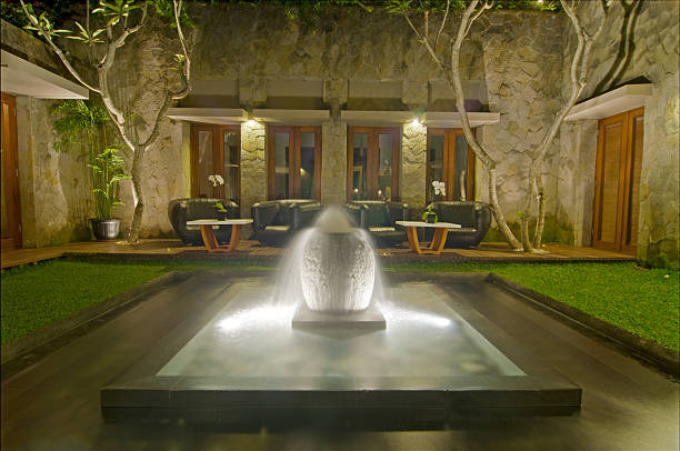 istock Outdoor relaxing area at Luxury Hotel 182226387