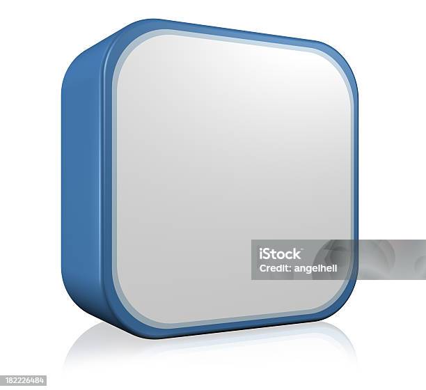 Icono Azul En Blanco Foto de stock y más banco de imágenes de Arte cultura y espectáculos - Arte cultura y espectáculos, Clip Art, Comunicación