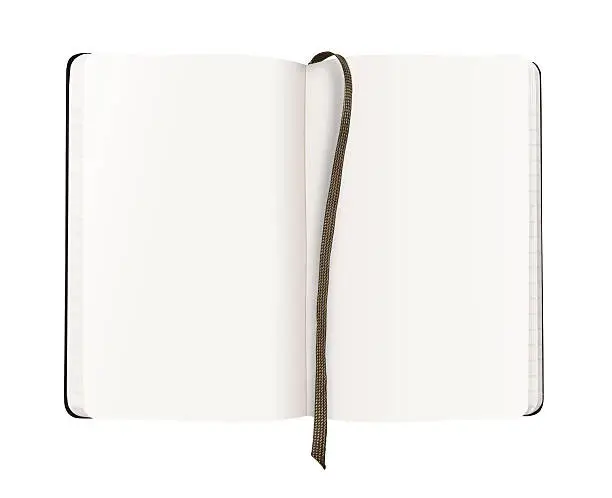 A notebook isolated on white