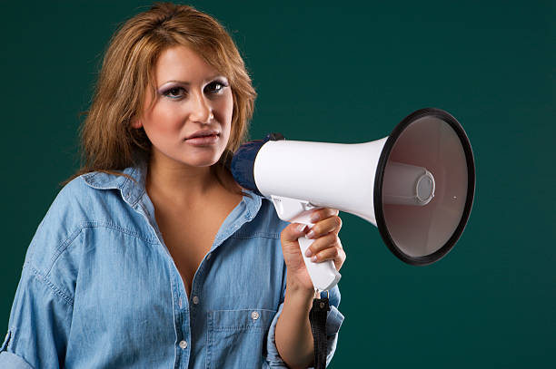 Megaphone stock photo