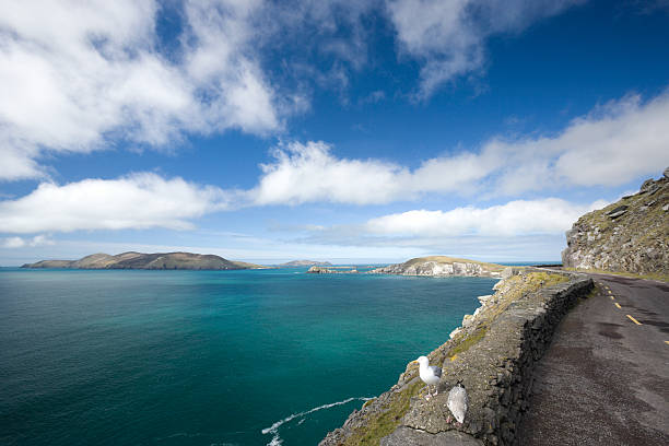 Southwestern Ireland seascape depicting a beautiful highway drive along the shoreline.See more images of Ireland from my portfolio: