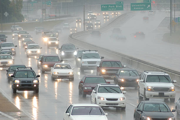 Rush Hour Traffic in the Rain
