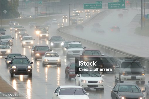 istock Rush Hour Traffic in the Rain 182227915