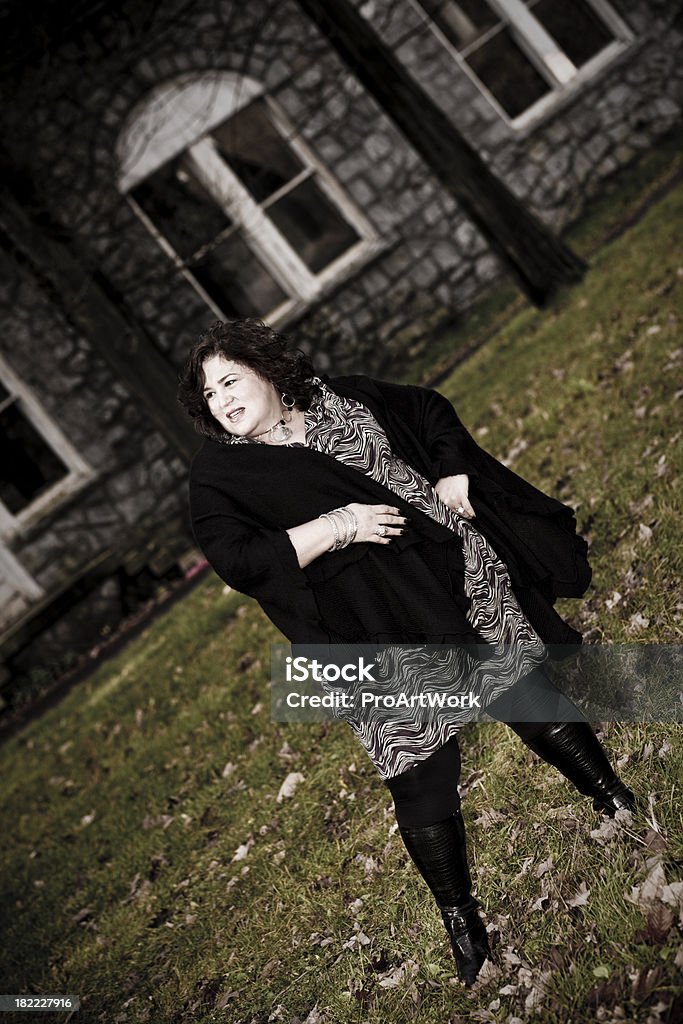 Fashionable Woman Woman into fashion.For more images of this model 40-44 Years Stock Photo