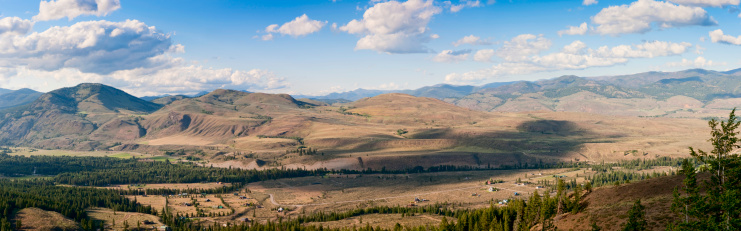 Central Washington State's Methow Valley as seen from the Sun Mountain Lodge