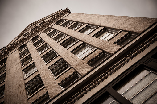 Old Fashioned Brick Office Building in Seattle