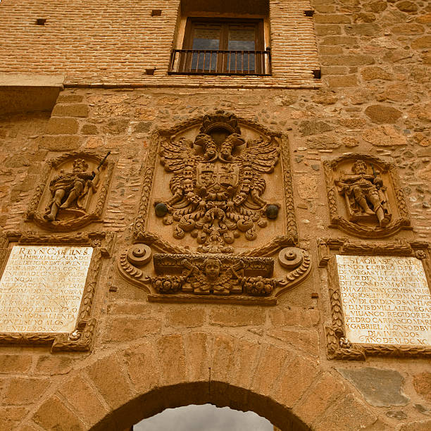 istock coat of arms in stone, toledo 182228713