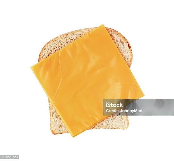 Sanduíche De Queijo - Fotografias de stock e mais imagens de Alimentação Não-saudável - Alimentação Não-saudável, Branco, Cereal