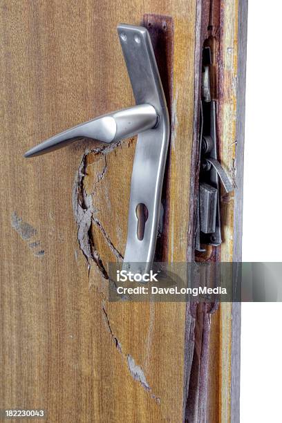 Broken De Bloqueio - Fotografias de stock e mais imagens de Porta - Porta, Roubo, Buraco de Fechadura