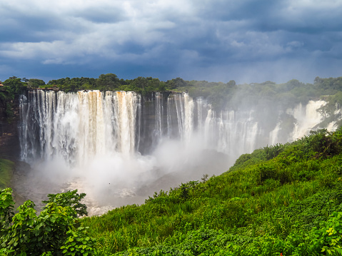 The Kalandula Falls in Kalandula (Calandula) in the province of Malanje in Angola.