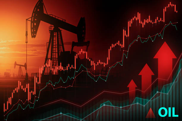 istock Oil Extraction and Market Profit Visualization 1822305805