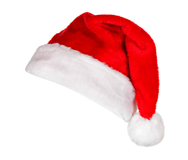 Santa Hat (on white) stock photo