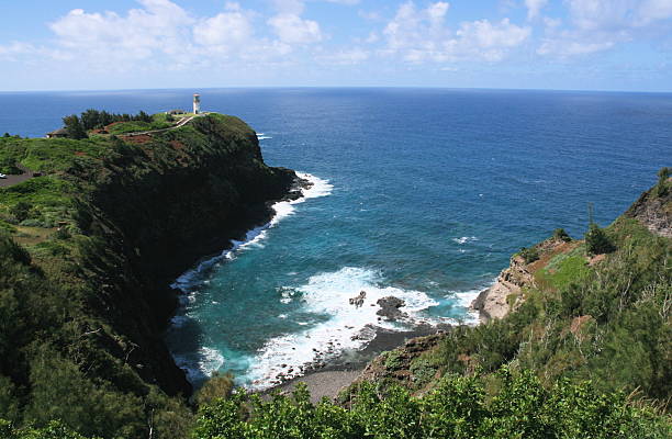 istock Kilauea Lighthouse on Kauai, Hawaii with ocean 182230836