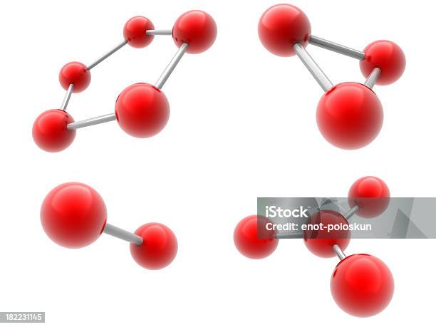 Photo libre de droit de Molécules banque d'images et plus d'images libres de droit de Atome - Atome, Blanc, Brillant
