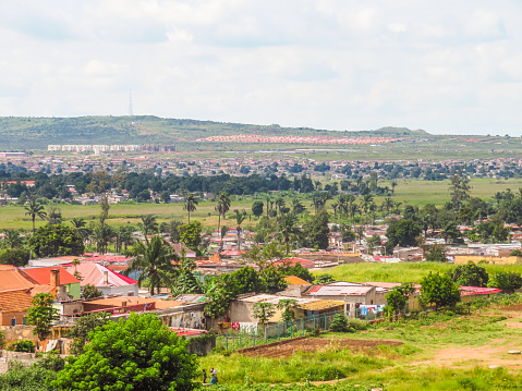 Residential district in the province of Malanje in Angola.