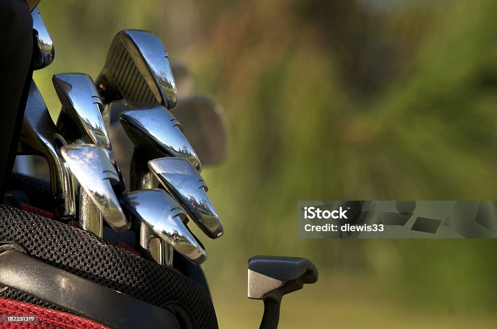 Golf Clubs mit weichen Hintergrund - Lizenzfrei Golftasche Stock-Foto