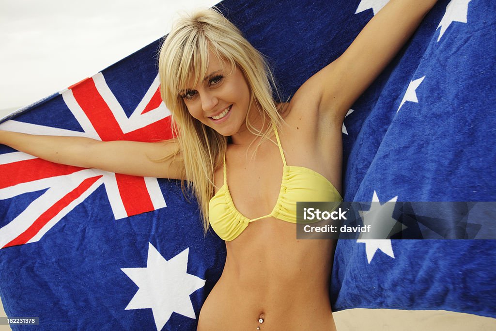 Chica playa australianos - Foto de stock de Adolescente libre de derechos
