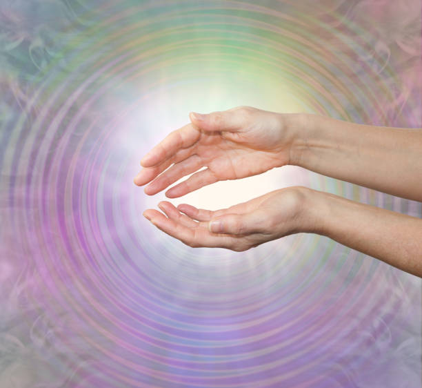 istock Reiki Master working with healing vibes 1822318952