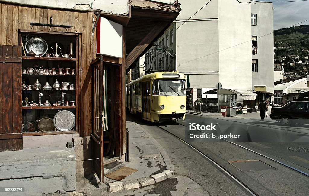 Sarajevo Straßenbahn - Lizenzfrei Sarajevo Stock-Foto