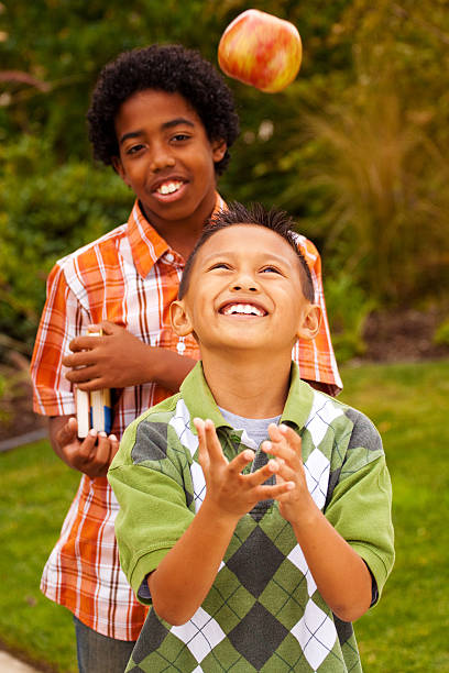 istock Kids on the way to school 182232393