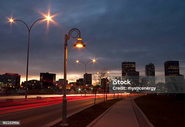 Winnipeg Crepúsculo Foto de stock y más banco de imágenes de Winnipeg - Winnipeg, Anochecer, Canadá