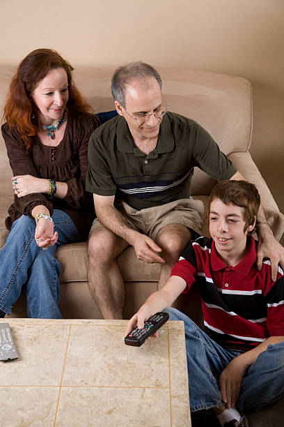 istock TV Watching Family 182233218