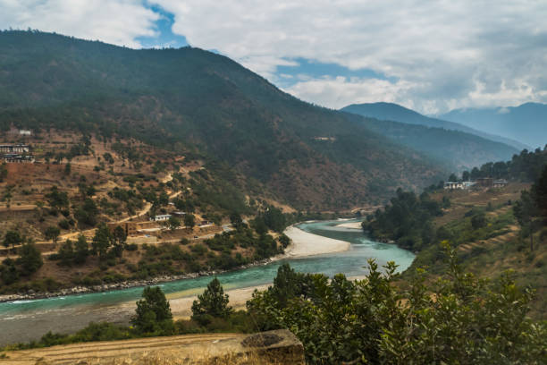 istock Beautiful Punakha landscape view during day time 1822335078