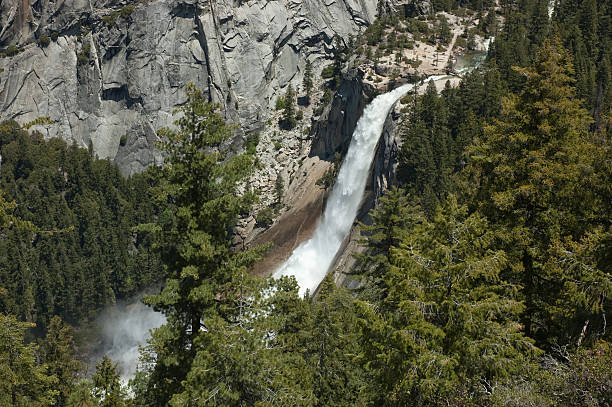 Yosemite's Nevada Fall stock photo