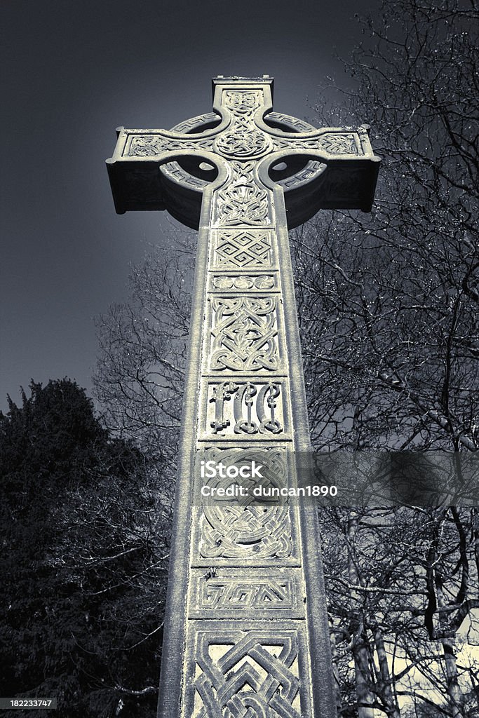Croce celtica Monument - Foto stock royalty-free di A forma di croce