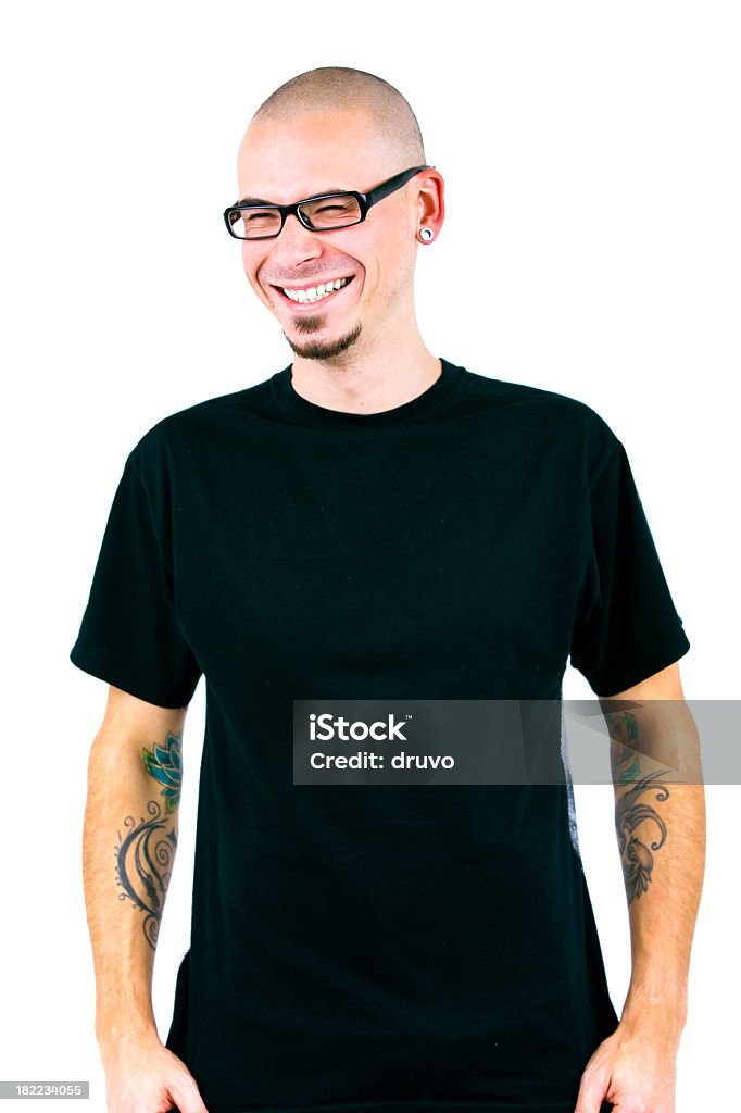 Bonito jovem homem a rir - Royalty-free Homens Foto de stock