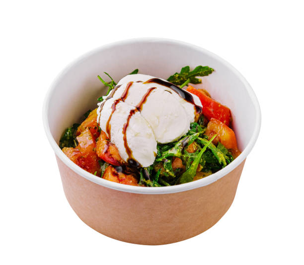 istock Caprese salad, italian appetizer with mozzarella and tomatoes 1822349138