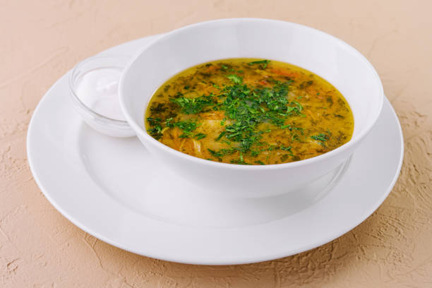 istock parsley noodle soup on white bowl 1822350809