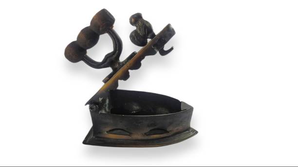 istock Miniature Antique charcoal iron on white background 1822355735