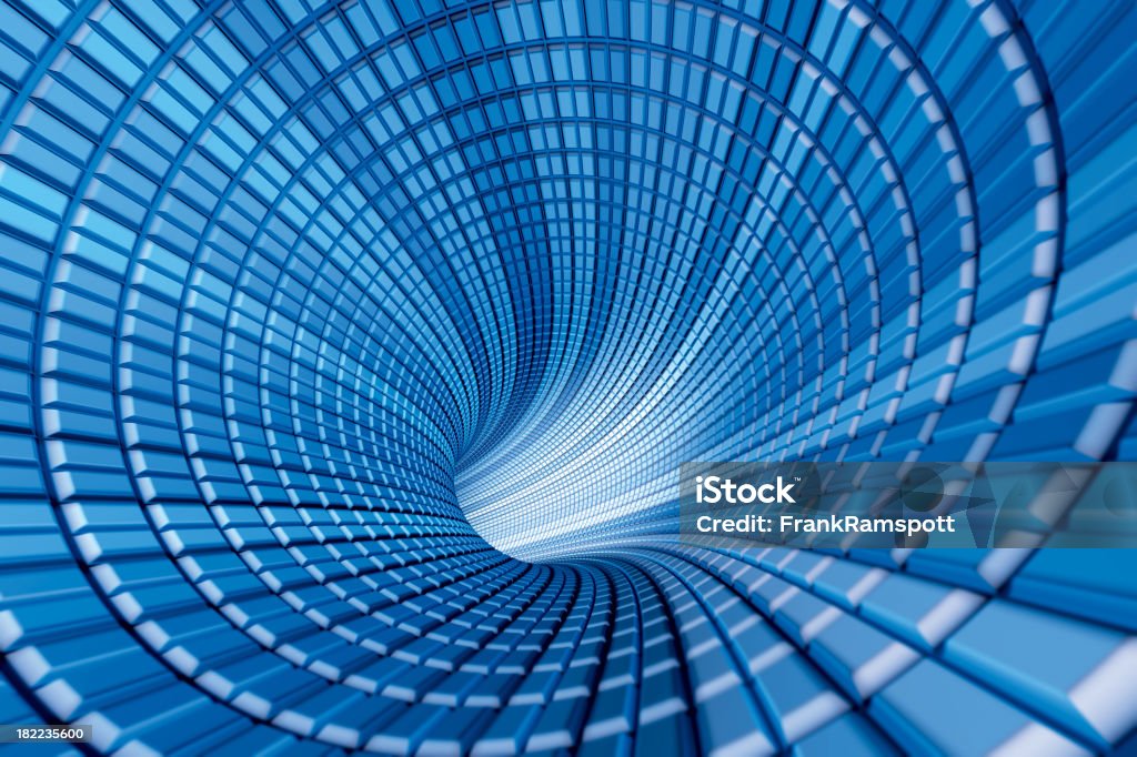 Vanishing Pixel-Tunnel - Lizenzfrei Abstrakt Stock-Foto
