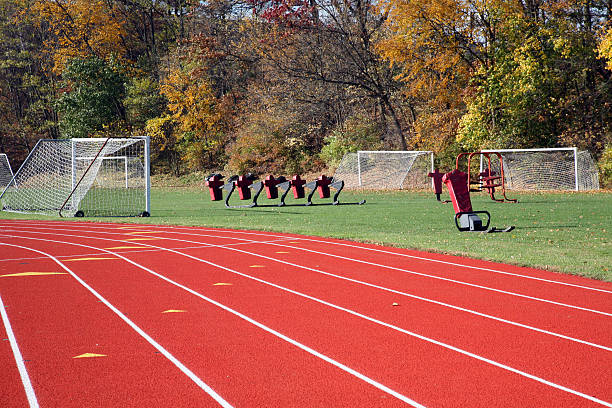 istock Running Track & Sports Equipment 182235982