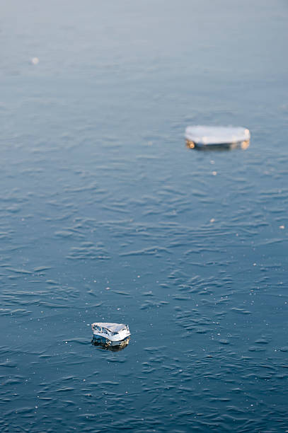 istock Frozen lake in wintertime 182236486