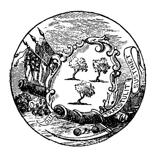 High Resolution Old State Seal of Connecticut Old state seal of ConnecticutNote: This is a historical image that does not correspond to the current official design of the state seal.CLICK ON THE IMAGES BELOW FOR MORE IMAGES LIKE THIS ONE: connecticut stock illustrations