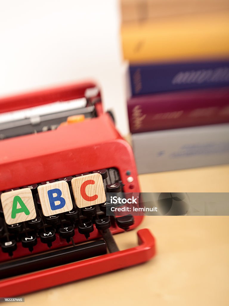 ABC Buchstaben auf einem typerwriter - Lizenzfrei Alphabet Stock-Foto