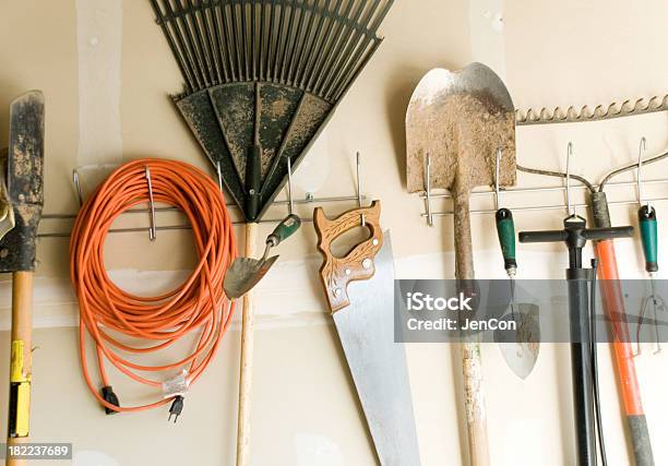 Well Used Tools Stock Photo - Download Image Now - Extension Cord, Hanging, Work Tool