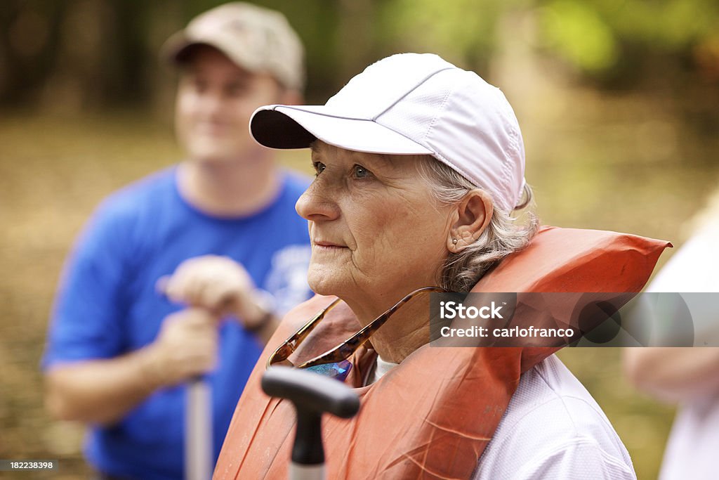 Bereit zum Kanu - Lizenzfrei Aktiver Senior Stock-Foto