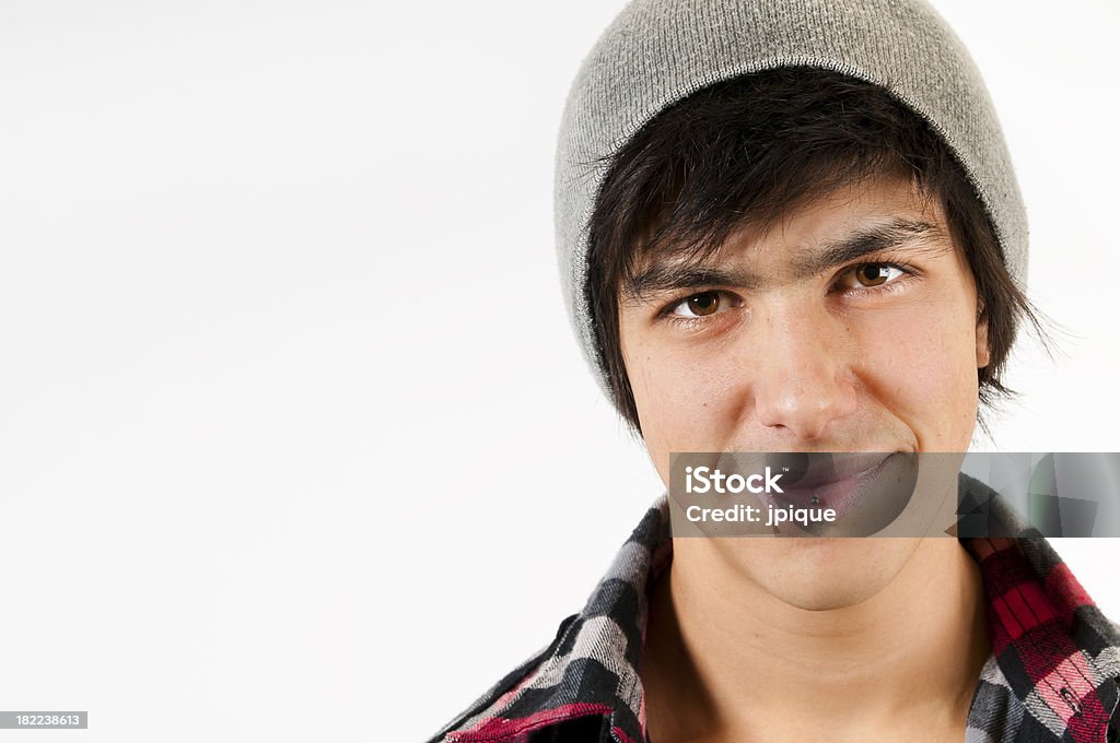 Piercing jovem adulto de retrato - Royalty-free Gorro de Lã Foto de stock