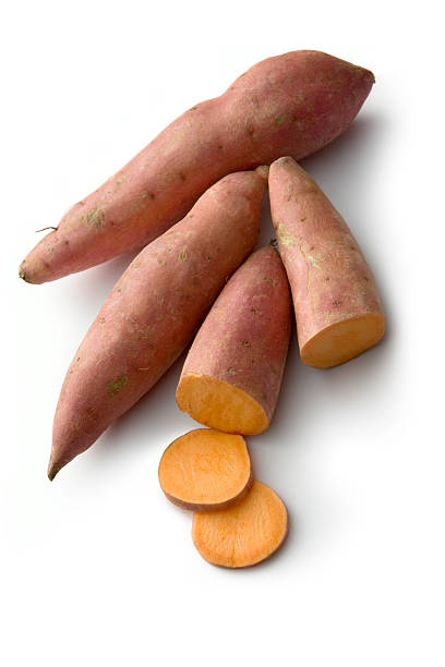 istock Vegetables: Sweet Potato Isolated on White Background 182238891