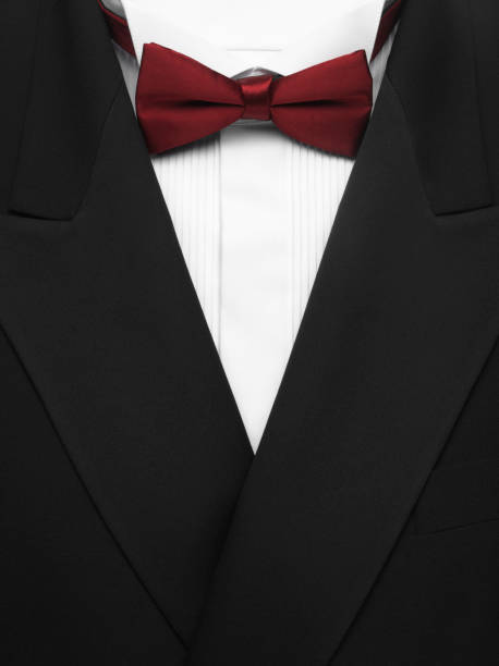 istock Burgundy Bow Tie and  Black Dinner Jacket 182239320