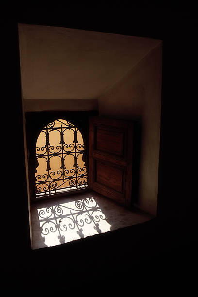 istock Window of Madrasa Ben Youssef, Marrakech, Morocco 182239334