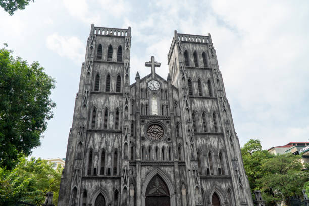 istock Hanoi's cathedral, Ha Noi capital 1822394841