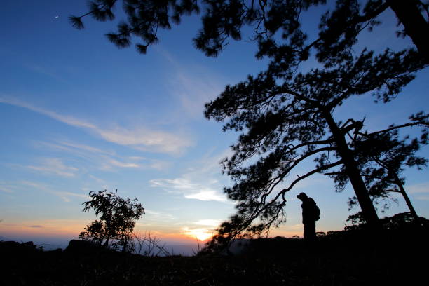 istock landscape of mountain in twilight time. 1822394854