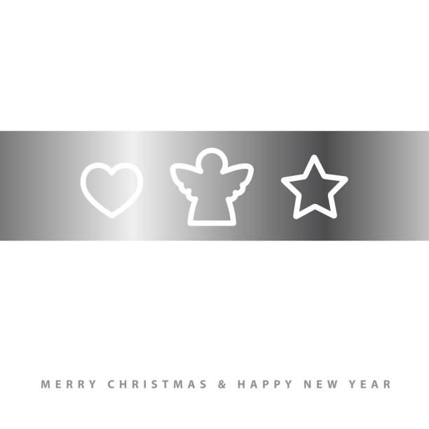 Simple christmas, new year greeting card. Simple christmas, new year greeting card. gingerbread man cookie cutter stock illustrations