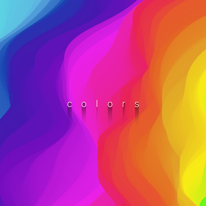 Abstract watercolor rainbow background stock illustration
