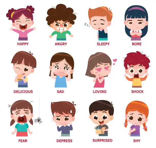 Vector illustration of Kids