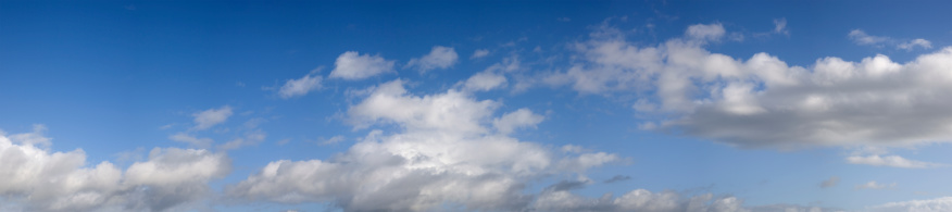 Blue sky and white clouds panorama XXXL size